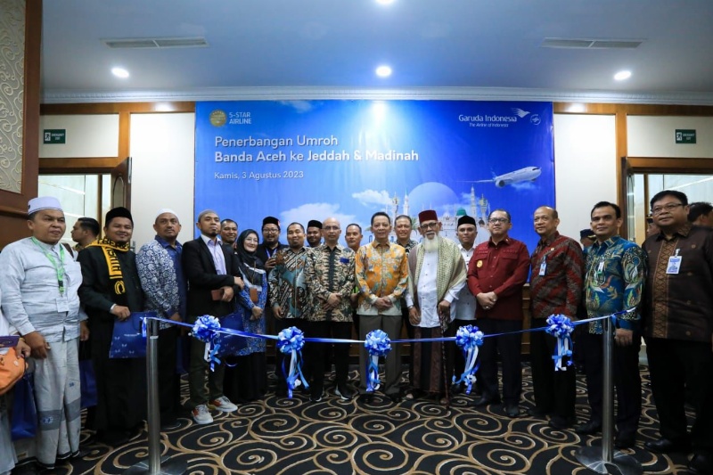 Peresmian penerbangan langsung Garuda dari Banda Aceh ke Jeddah