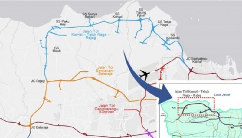 Foto: Jalan Tol Kamal - Teluk Naga - Rajeg/ PUPR