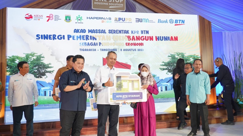 Akad rumah dengan BTN serentak se-Indonesia (PUPR)