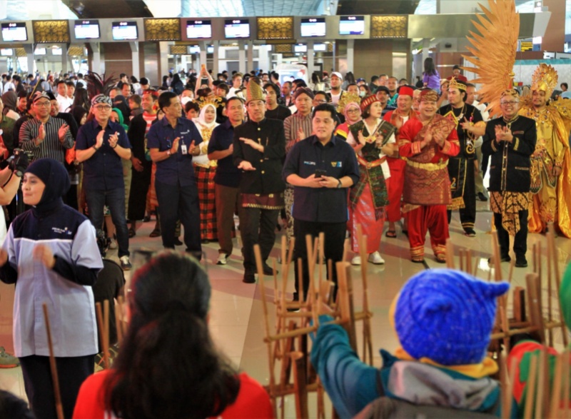 Rayakan HUT ke-78 RI di Bandara Soetta