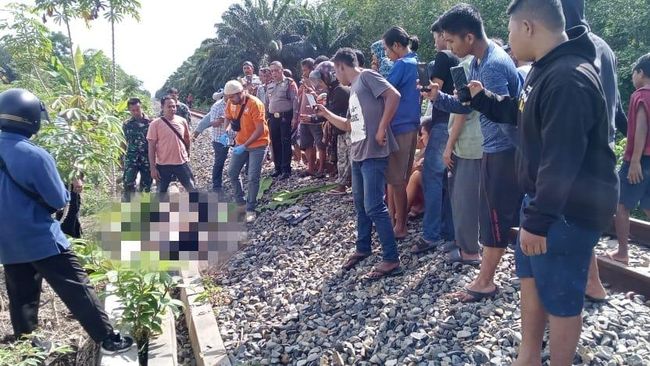 Pria di Simalungun tewas tertabrak kereta api. (Foto: Dok. Polres Simalungun).