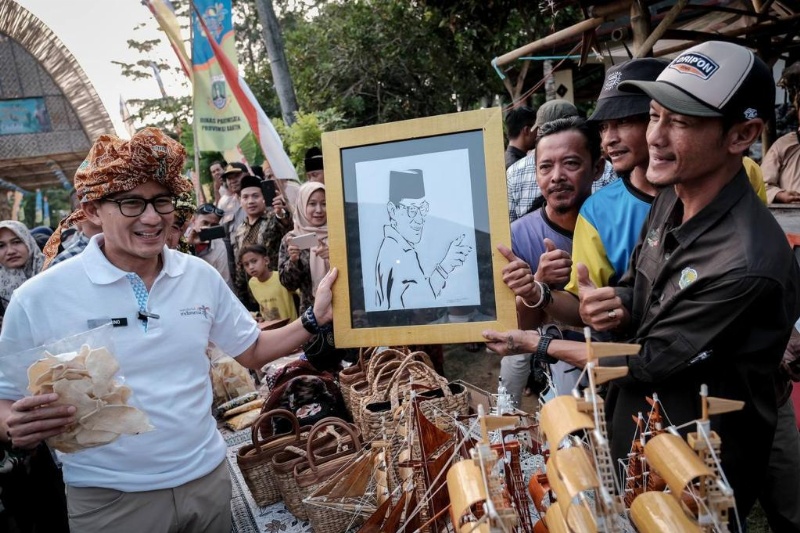 Menparekraf Sandiaga Uno saat di Serang