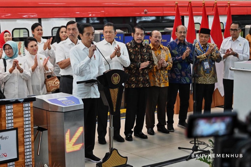 Peresmian LRT Jabodebek oleh Presiden Joko Widodo
