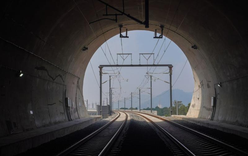 Terowongan jalur KA Cepat Jakarta Bandung. (Foto: Dok.KCIC)