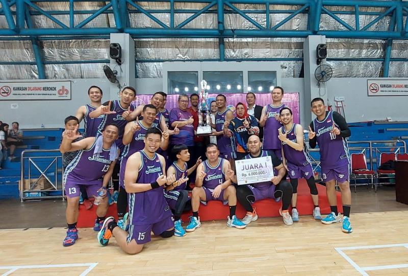 Tim Basket Ditjen Hubla keluar sebagau pemenang di turnamen jelang Harhubnas