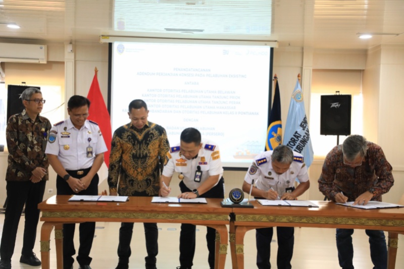 Kemenhub dan Pelindo teken adendum pengelolaan pelabuhan