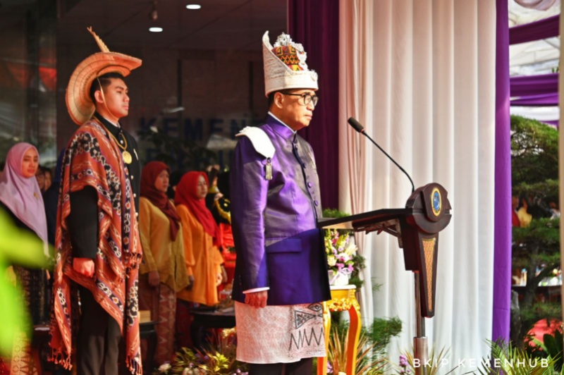 Upacara peringatan Harhubnas 2023