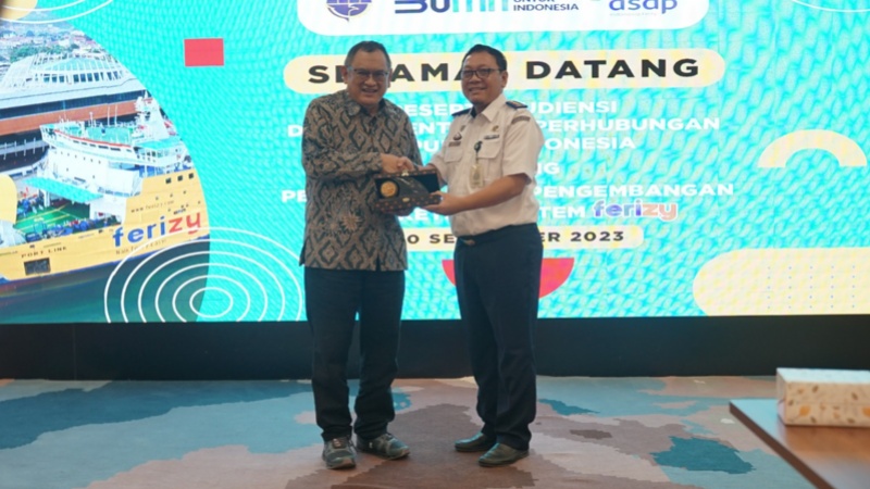 ASDP saat menerima perwakilan Kemenhub dalam Audensi.