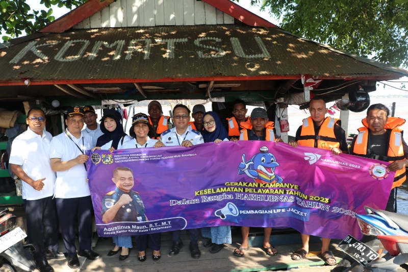 Kampanye Keselamatan Pelayaran di lingkungan KSOP Banjarmasin