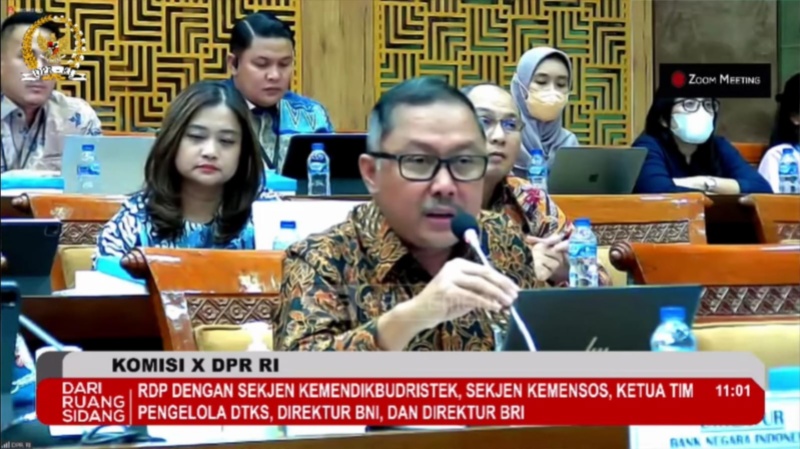 RDP Kemendikbudristek dengan Komisi C dihadiri BNI