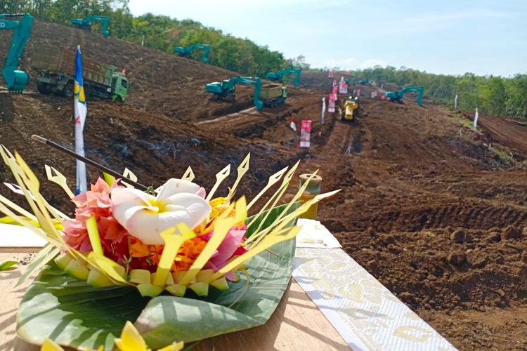 Konstruksi Tol Gilimanuk-Mengwi, Bali, resmi dimulai, Sabtu (10/9/2022).(Dok. Kementerian PUPR)