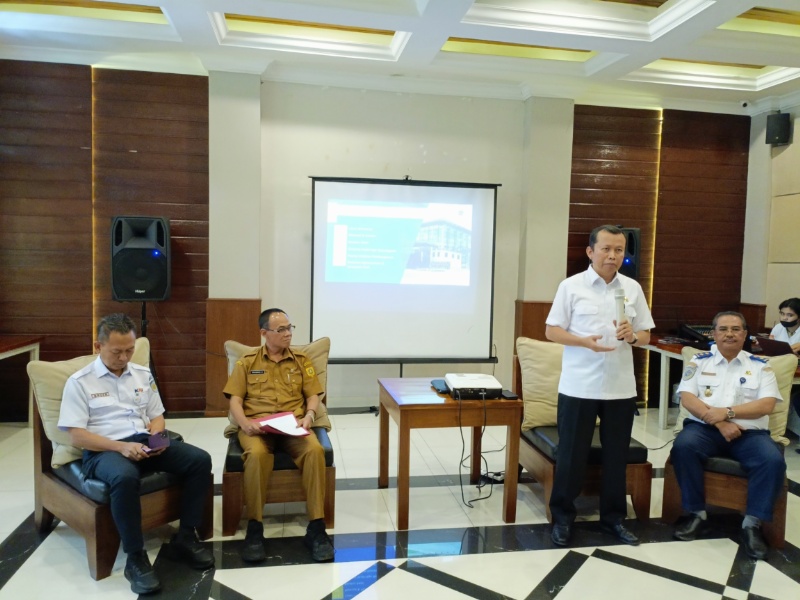 Suharto saat memberikan paparan jelang uji coba Skybridge Bojong Gede