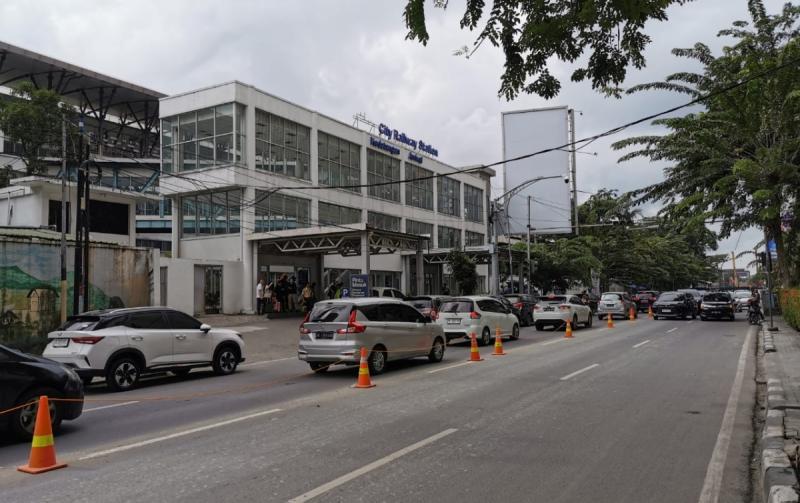 Akses jalan Stasiun Medan.(Ist)
