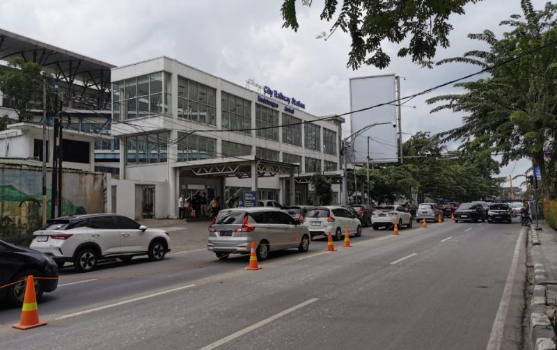 Akses jalan Stasiun Medan.(Ist)