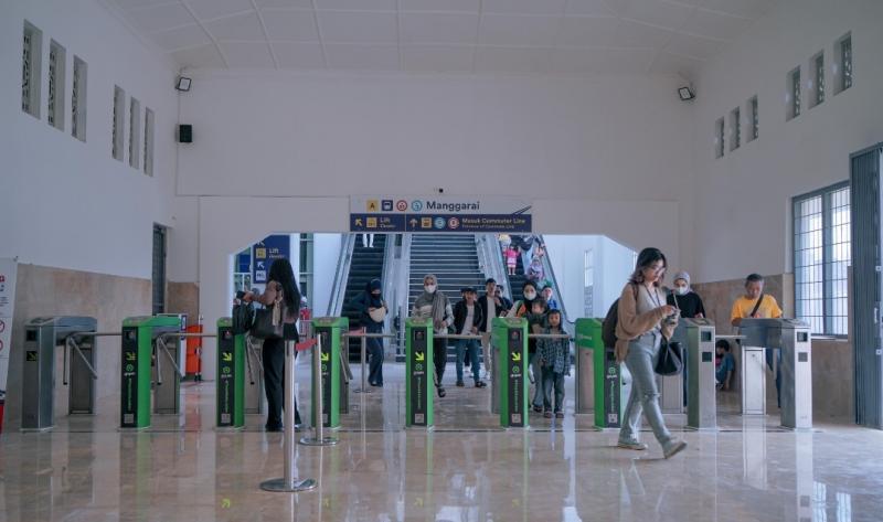 Akses masuk di gedung baru Stasiun Manggarai. (Foto/dok.KAI Commuter)