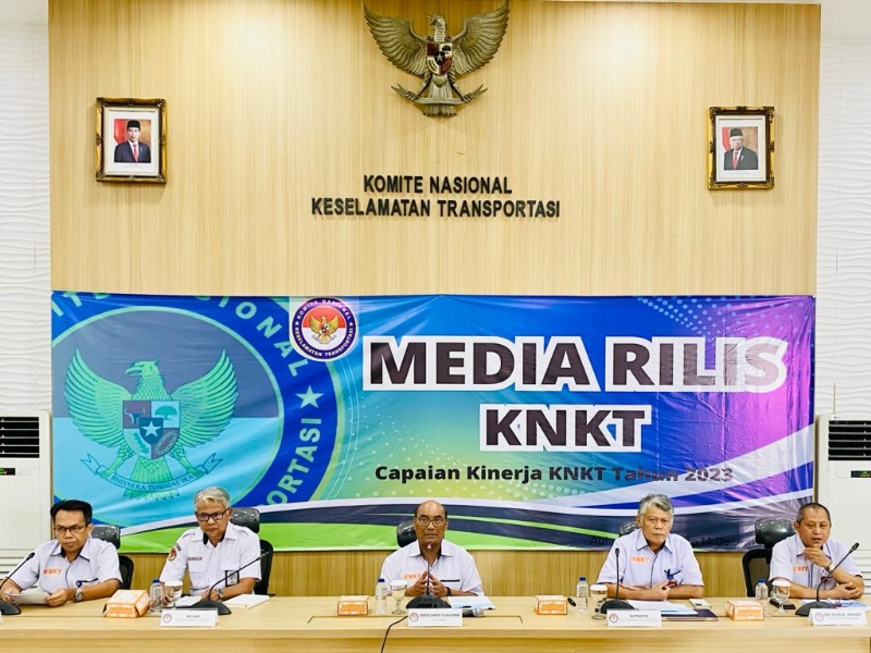 Media Rilis KNKT terkait investigasi kecelakaan di 2023