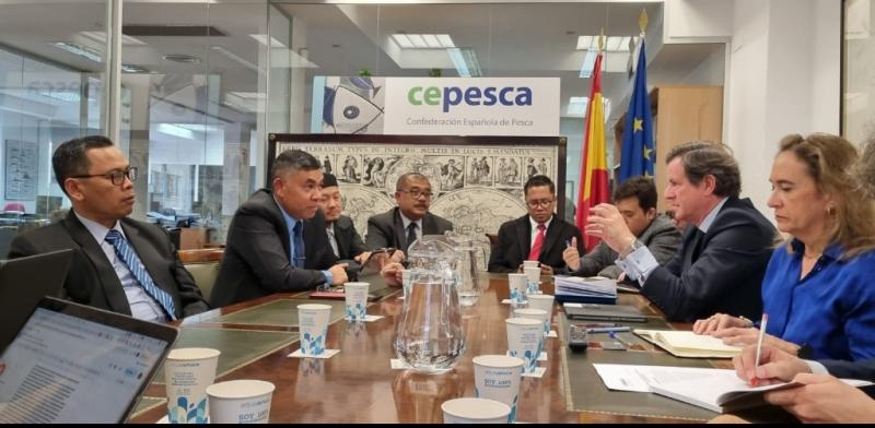Delegasi Republik Indonesia (RI) saat melaksanakan kunjungan ke Spanyol pada 30 Januari 2024.
