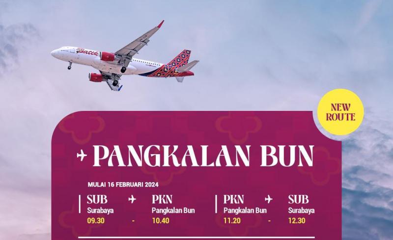 Batik Air dengan layanan rute baru