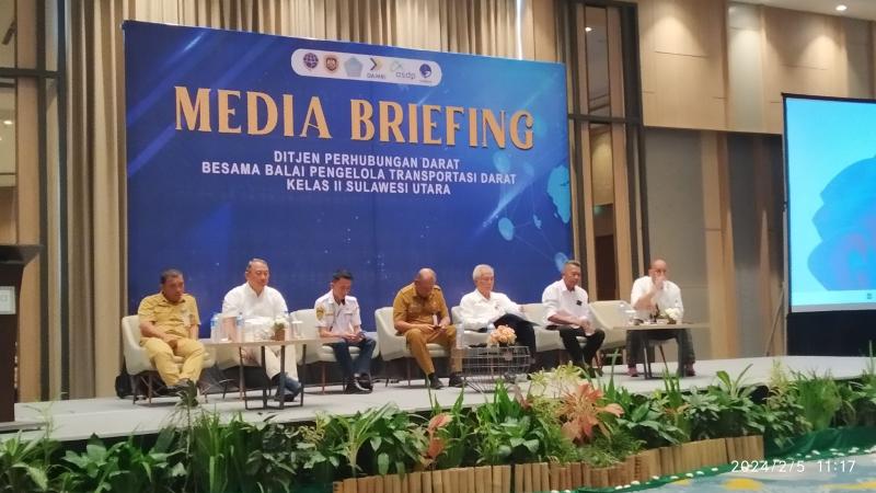 BPTD Kelas II Sulawesi Utara Gelar Media Brifing, Foto istimewa/dok/BeritaTrans/ahmad