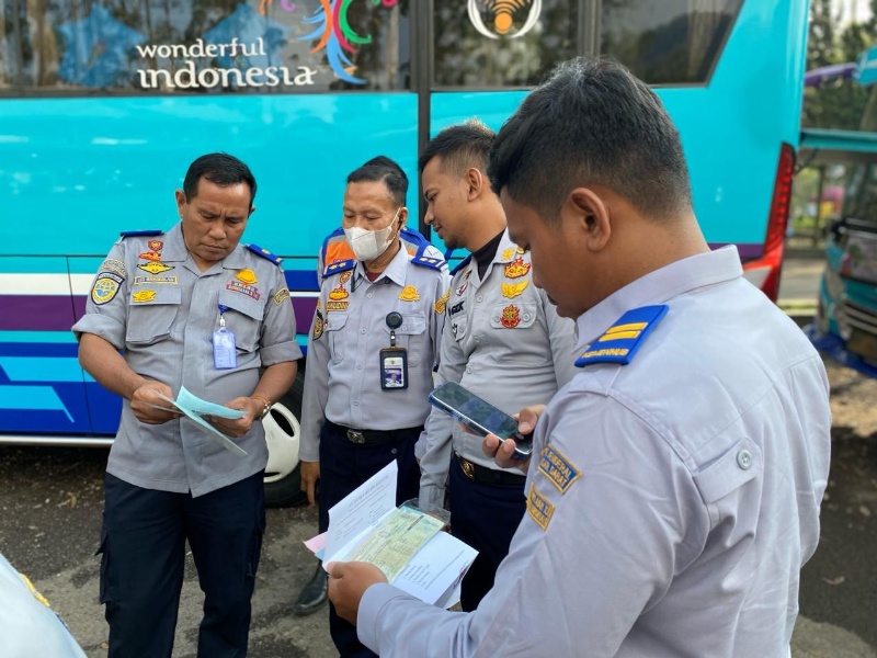 Ramp check bus priwissta di DKI Jakartaz Jabar, dan Banten