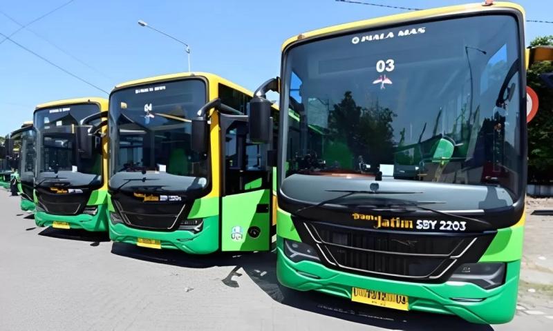 Bus Trans Jatim bisa terintegrasi bersama Bus Soroboyo dan Semangi. (Kominfo.jatimprov.go.id)