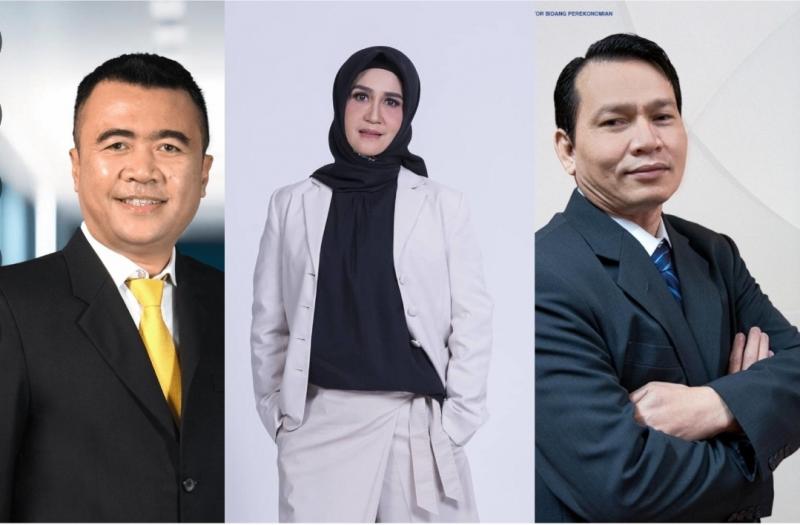 Dadan Rudiansyah - Direktur Keselamatan dan Keamanan KAI, Rosma Handayani - Direktur SDM dan Umum KAI, dan Elen Setiadi - Komisaris KAI.