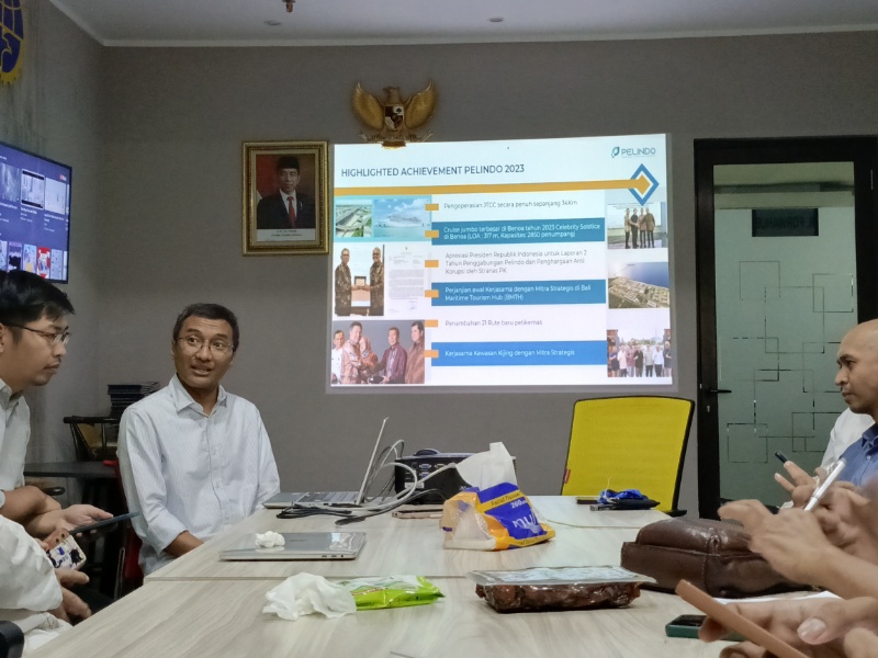 Corsec Pelindo saat paparan kesiapan angleb 2024