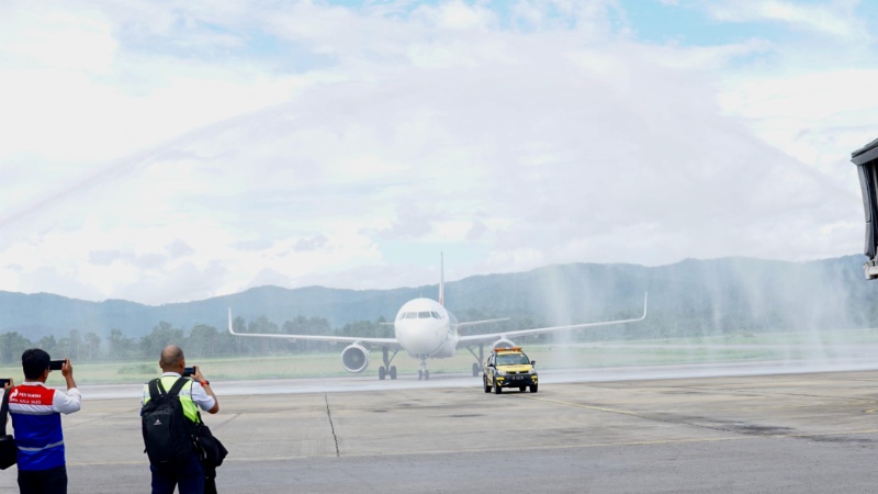 Penerbangan perdana Pelita Air Jakarta-Kendari