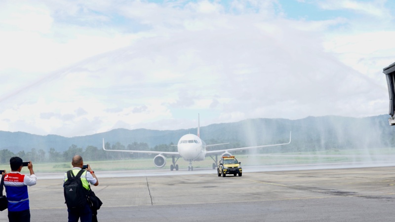 Penerbangan perdana Pelita Air Jakarta-Kendari