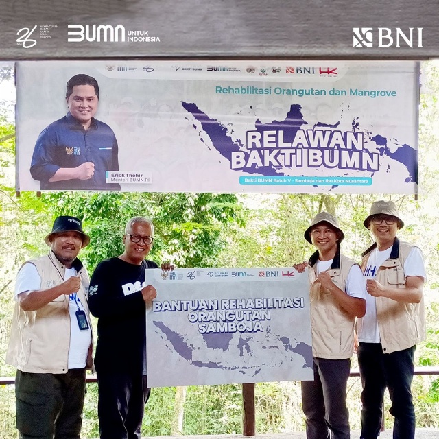 Dukungan BNI bagi relawan Bakti