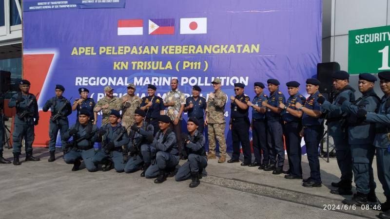Pelepasan KN Trisula P.111 menuju Filipina untuk ikuti gelaran Regional Marpolex Exercise 2024