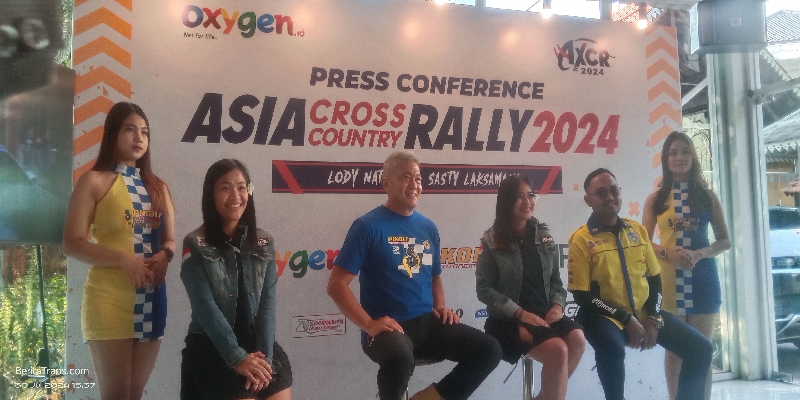 Press conference Pereli Lody Natasha dan  Sasty Laksamana di ajang AXCR 2024. Foto istimewa/BeritaTrans/ahmad