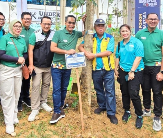 Penanaman Pohon di kawasan pemukiman di IKN