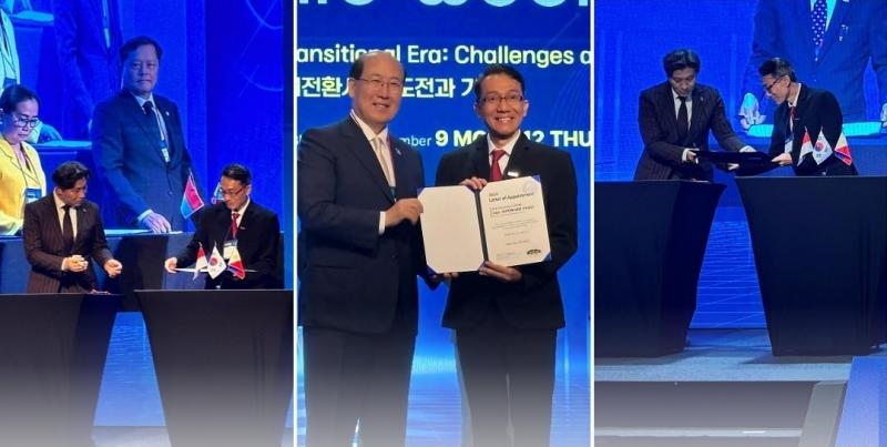 Ketua Sekolah Tinggi lImu Pelayaran (STIP) Jakarta Tri Cahyadi turut menghadiri 1st International Forum on Education and Training for Advanced Seafarers on High-Tech Maritime Mobility yang diselenggarakan oleh Korea Maritime Institute (KMI) di Busan, Korea Selatan pada Selasa (10/9/2024.) 