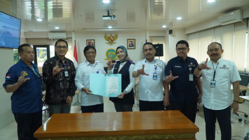 Penyerahan COA dari Ditjen Hubla