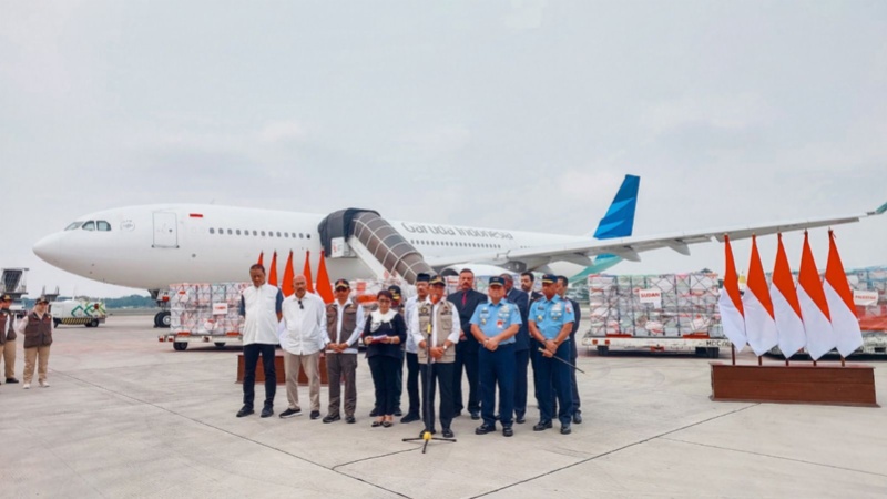 Penerbangan kemanusiaan Garuda Indonesia 