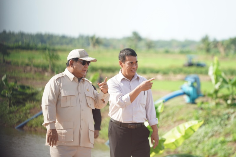 Presiden Prabowo dan Mentan Amran di Merauke