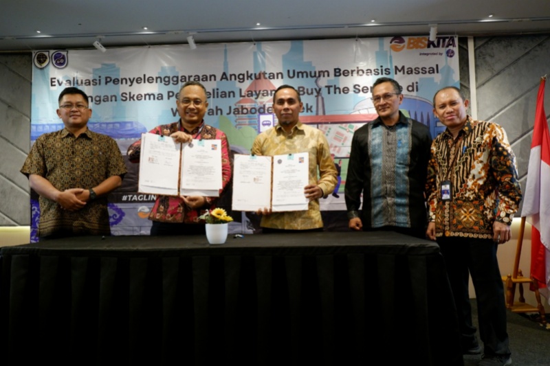Teken pengalihan pengelolaan Biskita Trans Pakuan dari BPTJ ke Kota Bogor