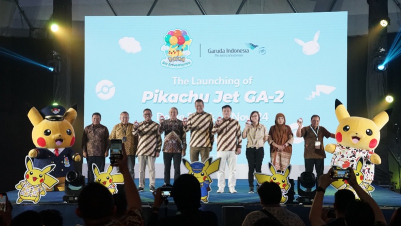 Peluncuran livery Pokemon di pesawat Garuda Indonesia