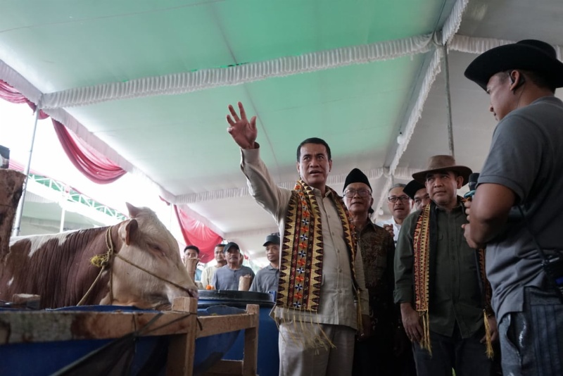 Mentan sapa petani dan peternak Lampung Tengah