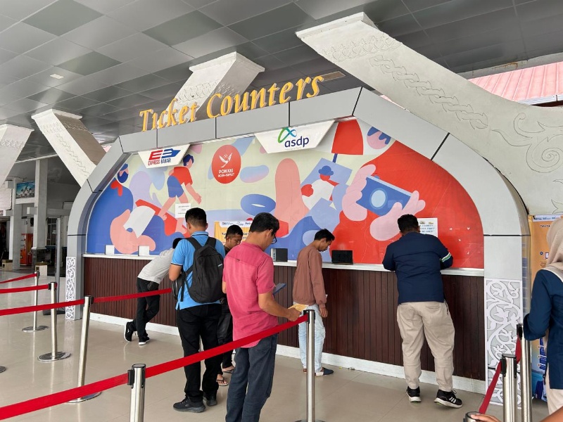 Konter tiket di Pelabuhan Sabang
