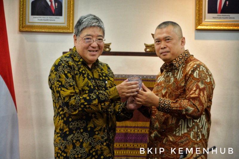 Menhub dan Dubes Jepang untuk Indonesia
