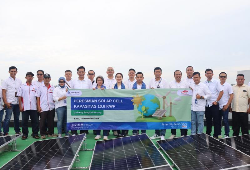 Panel Surya FIF GROUP hadir di Pangkalpinang. Foto istimewa/FIF GROUP 