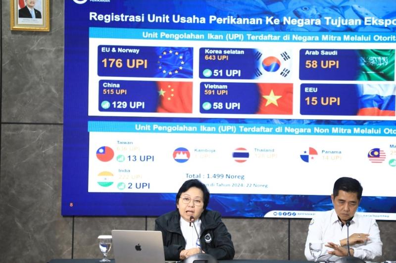 Kepala Badan Mutu KKP, Ishartini dalam konferensi pers jelang akhir tahun sampaikan kinerja pengendalian dan pengawasan mutu perkuat daya saing dan keberterimaan produk perikanan di pasar global.
