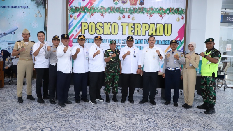 Kepala Baketrans dan jajaran saat tinjau Terminal Gieangan