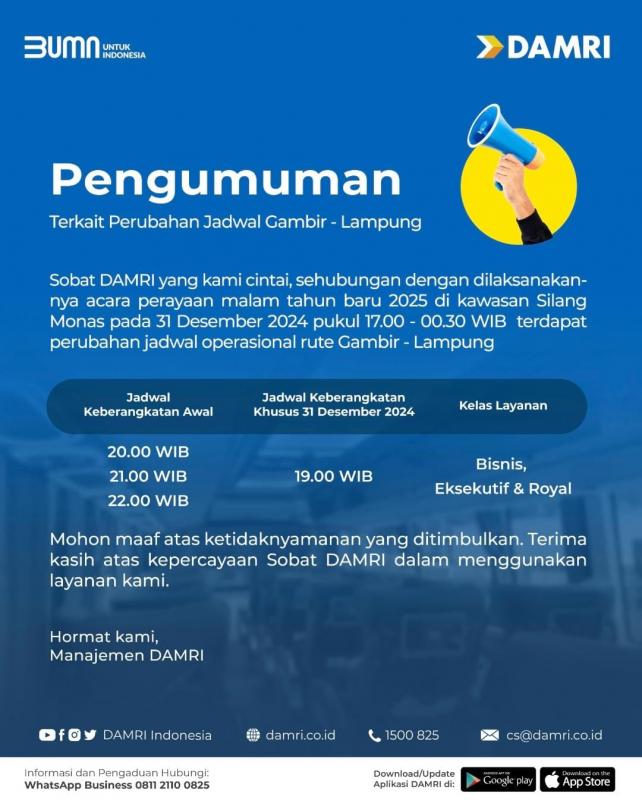 Foto istimewa/DAMRI