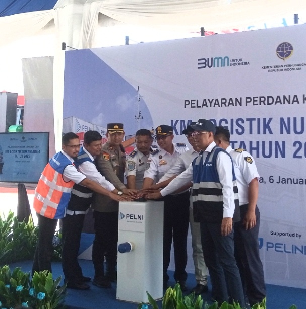 Peresmian pelayaran perdana Tol Laut 2025