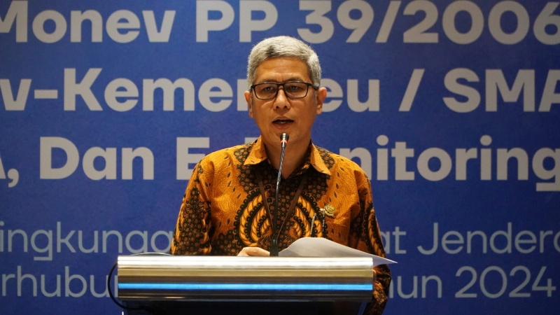 Sesditjen Perhubungan Laut saat berikan pengarahan