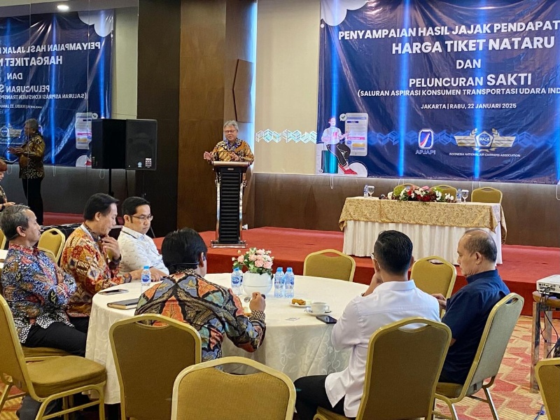 Penyampaian Hasil Jajak Pendapat Tentang Harga Tiket Nataru