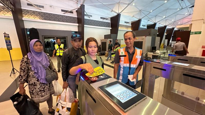 Penumpang Nataru di Pelabuhan yang dikelola SPMT. Foto istimewa/SPMT